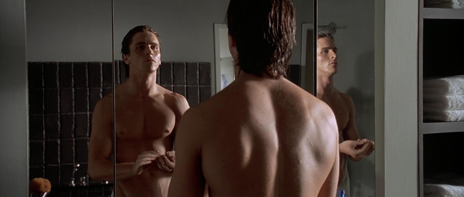 Christian Bale in "American Psycho" (2000) .